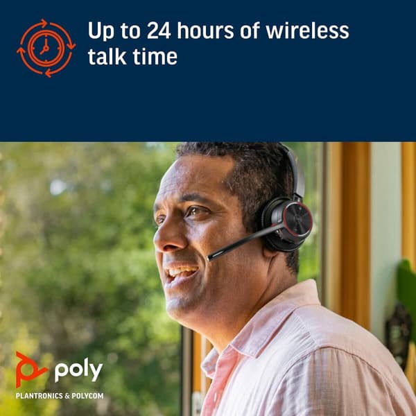Hovedtelefoner Poly 77Z31AA Sort
