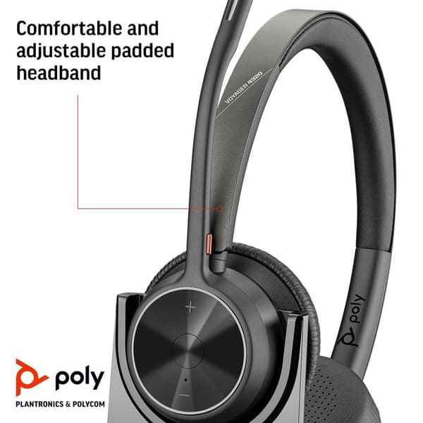 Hovedtelefoner Poly 77Z31AA Sort