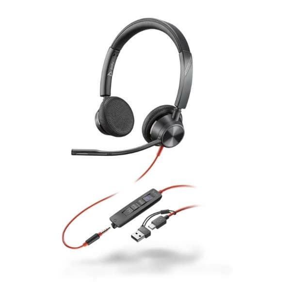 Hovedtelefoner Poly 8X222AA Sort
