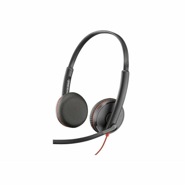 Kuulokkeet mikrofonilla Poly 8X229A6 Musta