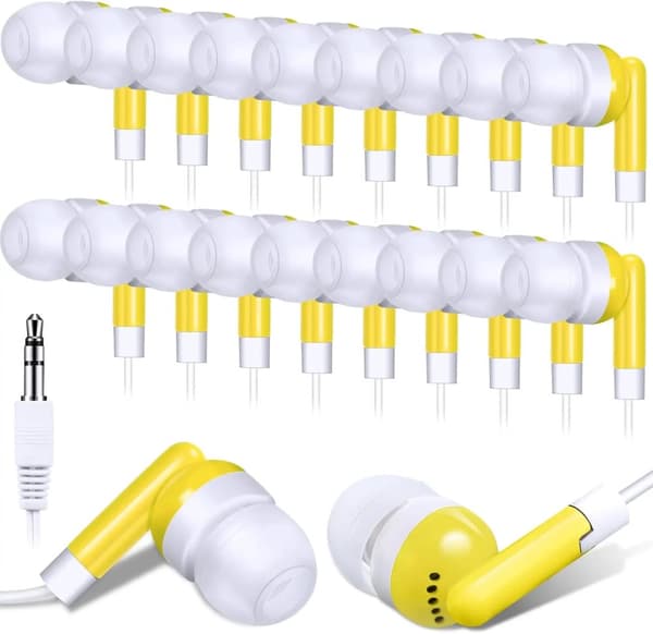 Bulk Ørepropper, In-Ear Pasform, Kablet Forbindelse, Berøringskontrol,Gul