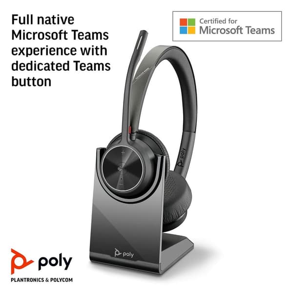 Hovedtelefoner Poly 77Z32AA Sort