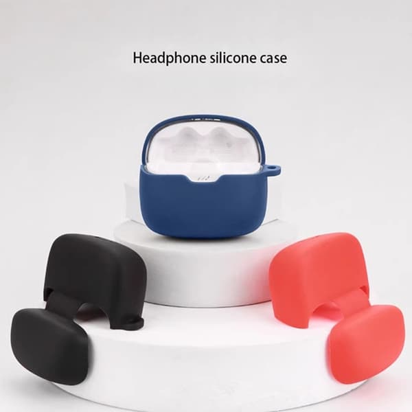 Til JBL Tune 245NC silikonetui – beskyttelsesetui med karabinkrok
