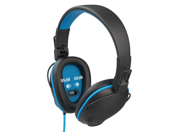 JLab JBuddies Pro, Koblet med ledninger (ikke trådløs), 20 - 20000 Hz, Musikk/hver dag, Hodesett, Blå, Rosa