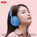 Miniatyrbillede 3 af 6: XO BE49 Bluetooth 5.3 Trådlösa Hörlurar – 40mm Driver, 10m Räckvidd – Blå