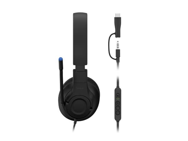 Belkin ENA011HQBK, Ledningsført, Spil, Headset, Sort