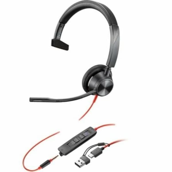 Hovedtelefoner Poly 8X218AA Sort