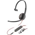 Miniatyrbillede 4 af 6: Hovedtelefoner med mikrofon Poly 8X227A6 Sort