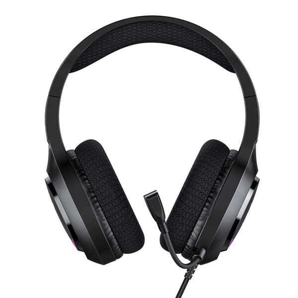 ONIKUMA PC Gaming Headset LED Kablede Over-Ear Hovedtelefoner med Mikrofon