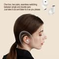 Miniatyrbillede 6 af 10: 2 Par Trådløse Hovedtelefoner Bluetooth 5.3 In-Ear Sportshovedtelefoner med Støjreduktion - Hvide