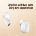 Miniatyrbillede 9 af 10: 2 Par Trådløse Hovedtelefoner Bluetooth 5.3 In-Ear Sportshovedtelefoner med Støjreduktion - Hvide