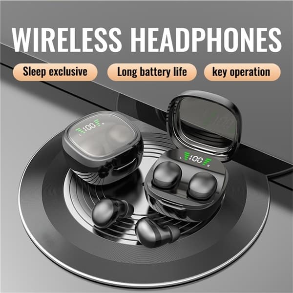 Trådløse hovedtelefoner In-Ear HiFi Stereolyd Bluetooth -Sleep HD Baslyd - Hvid