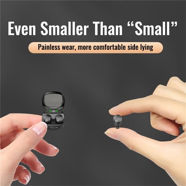 Trådløse hovedtelefoner In-Ear HiFi Stereolyd Bluetooth -Sleep HD Baslyd - Hvid