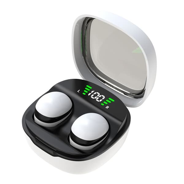 Trådløse hovedtelefoner In-Ear HiFi Stereolyd Bluetooth -Sleep HD Baslyd - Hvid
