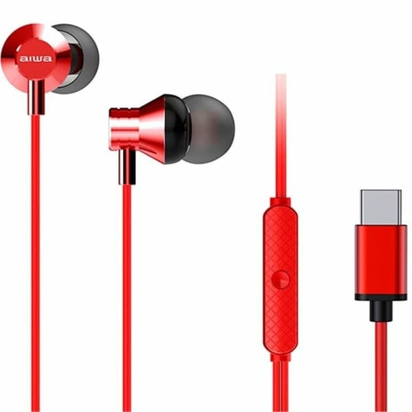 Hovedtelefoner Aiwa ESTM-50USB-C/RD Rød