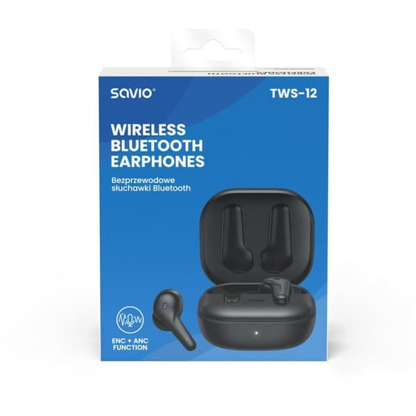 Bluetooth hovedtelefoner Savio TWS-12 Sort