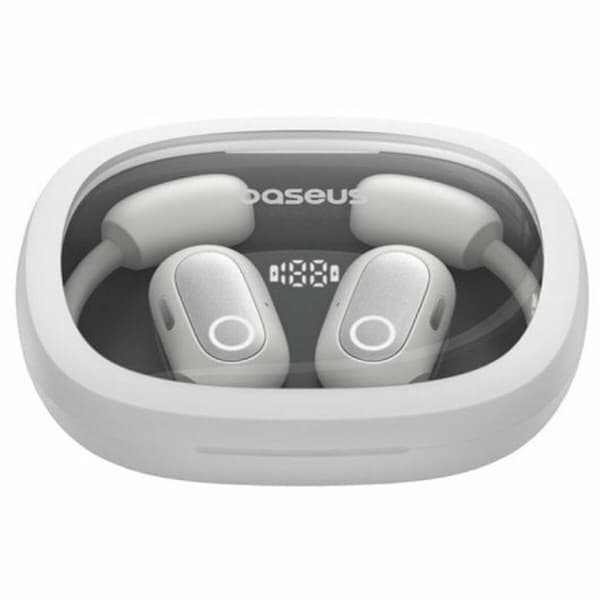 Hovedtelefoner med mikrofon Baseus A00073200213-00 Hvid