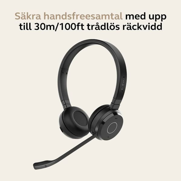 Hovedtelefoner med mikrofon Jabra Sort
