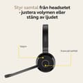 Miniatyrbillede 7 af 10: Hovedtelefoner med mikrofon Jabra Sort