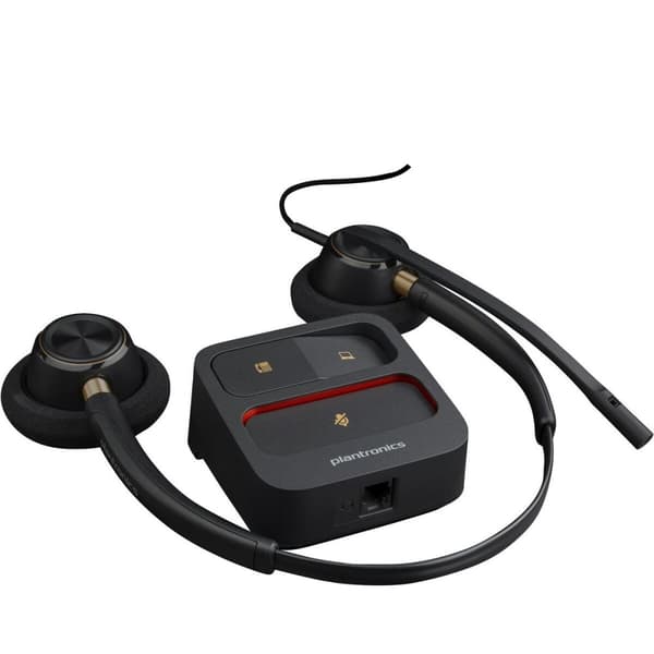 Hovedtelefoner med mikrofon Poly 783P7AA#ABB Sort