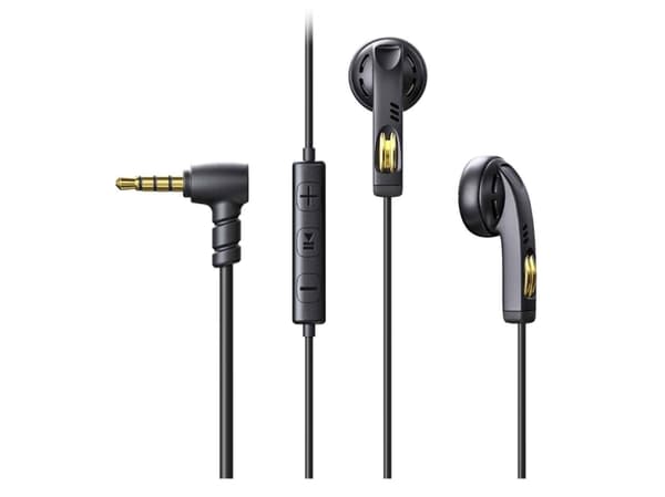 FiiO JF11 MIC - Svart - Słuchawki pchełki utvidet bass med mikrofonem