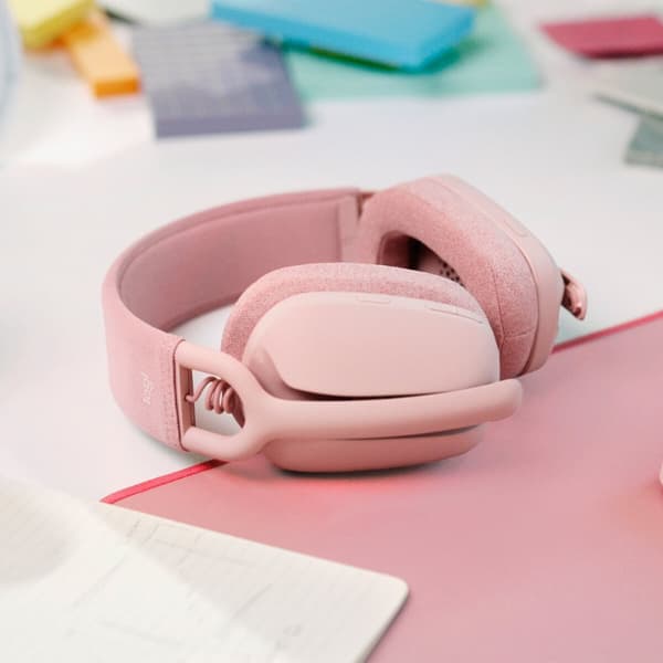 Hovedtelefoner med mikrofon Logitech Zone Vibe 100 Pink