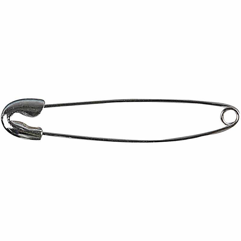 Säkerhetsnål - L: 7,5 cm - 10 st