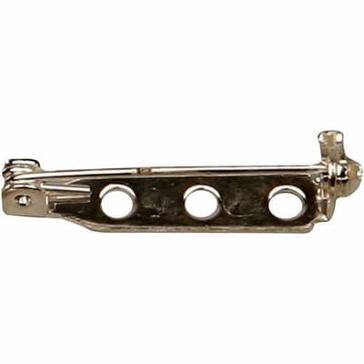 Broschnål 25 mm Försilvrad - 10 st