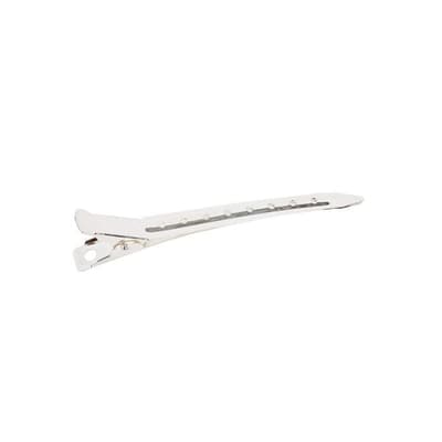 Hårklämmor - B: 4 mm - L: 9 cm - Försilvrad - 10 st