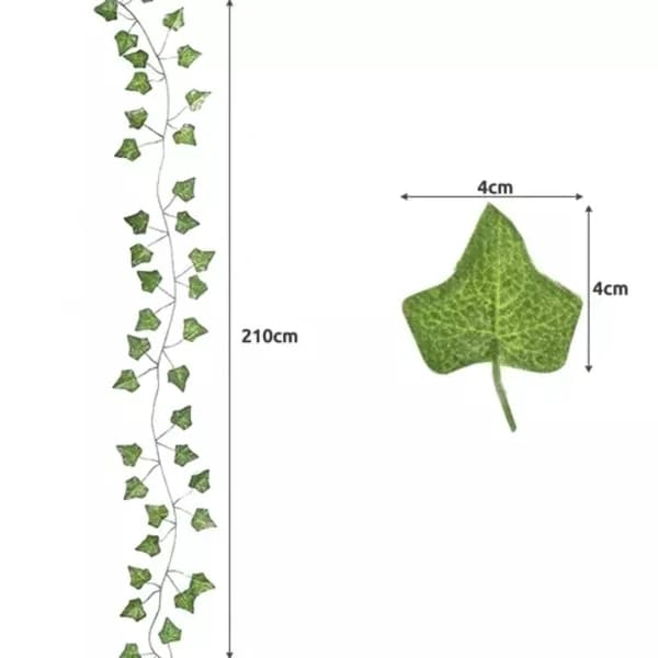 6 Meter Ivy Garland - Grønn og vedlikeholdsfri