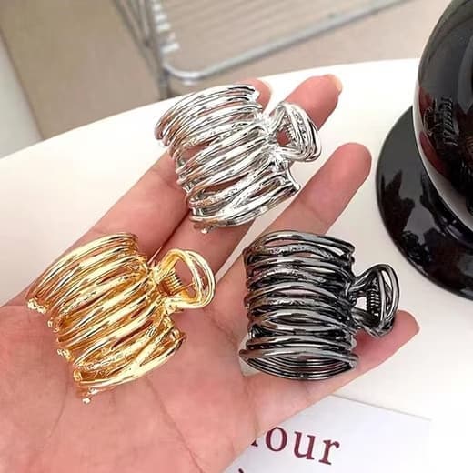 Hårklämma Hårsmycke Håraccessoar Metallhårspänne, Hög Hästsvansklämma Hårspänne För Kvinnor