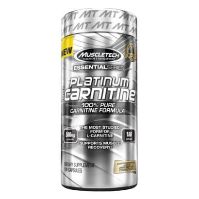 Muscletech Platinum 100% L-Carnitine, 180 caps