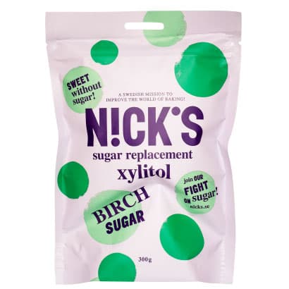 Nicks Xylitol, 300 g, Kalorireducerad Sockerersättning