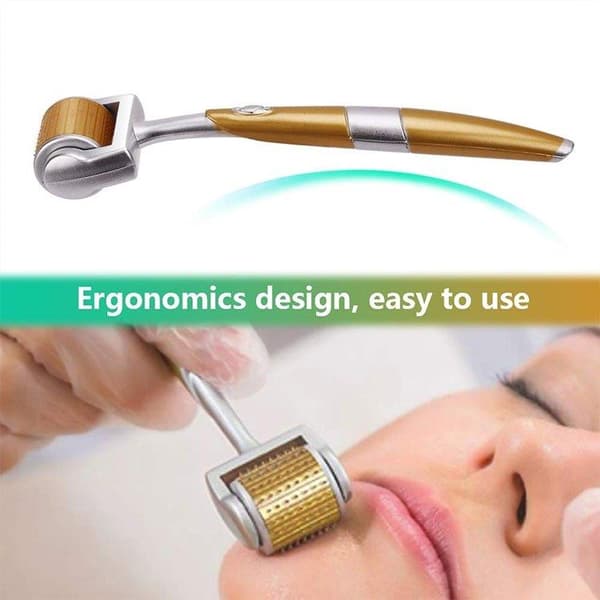 Dermaroller / Hudroller 0,5 mm – microneedlingverktyg med nålar i kirurgiskt stål