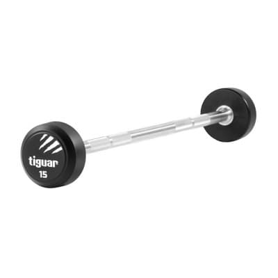 Tiguar Straight PU Barbell, 15 kg