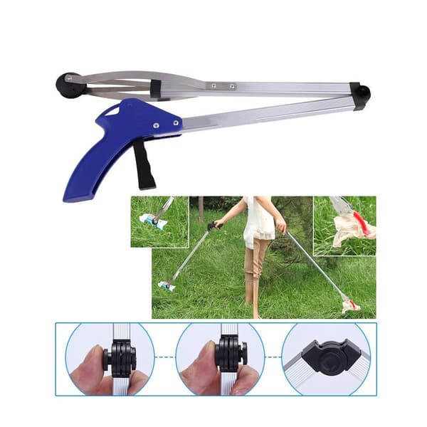 Sammenklappelig ergonomisk plukketang / gribetang / skraldeopsamler