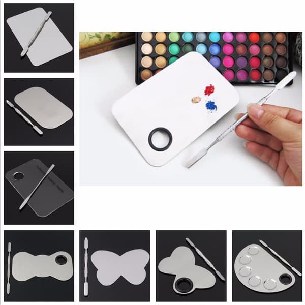 DANCINGNEIL 1 STK Naturharpiks Nail Farve Palette Palette Holder Tegning Nail Art Farve Palette til Nail Color Mixing Display Nail Art Tools