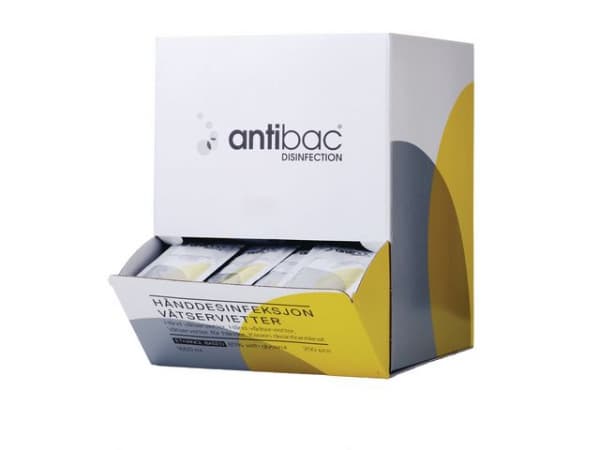 Hånddesinfeksjon Antibac Våtserv. (250 stk) (1 stk.)