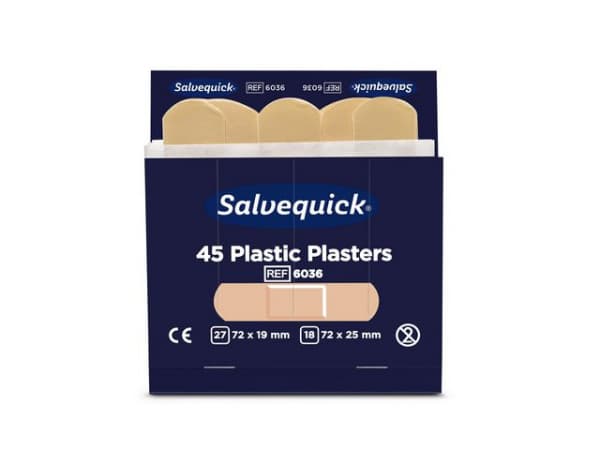 Plaster Salvequick Plast Refill (45 stk/pk, 6 pakker) (1 stk.)