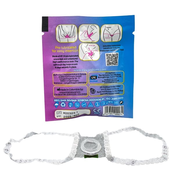 EXS Non-Latex Intern Condom - Spetsremmar (1 st)