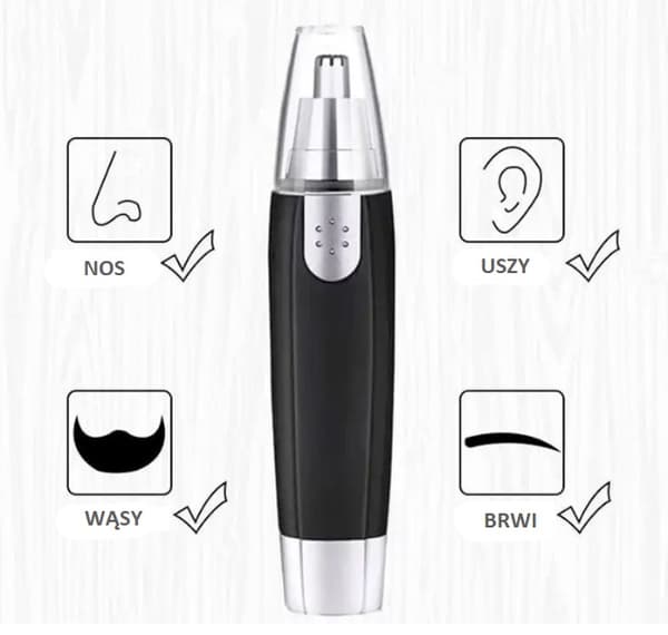 Mikrobarbering hårtrimmer med 360° roterende hoved