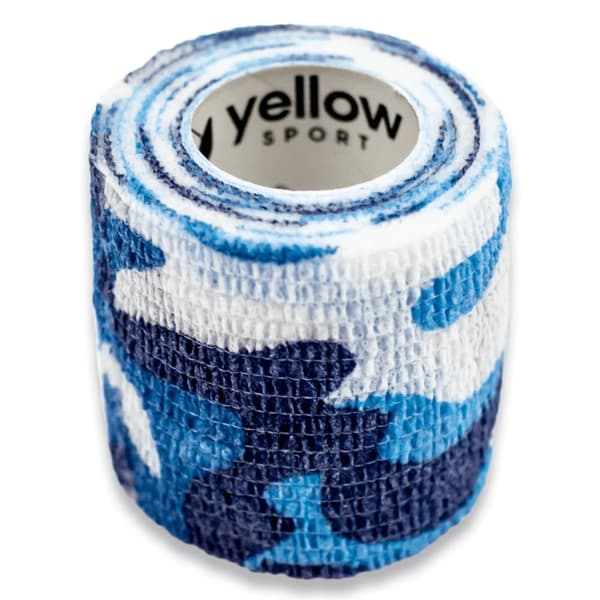 Sammenhængende bandage 5cm x 4,5m blå camouflage