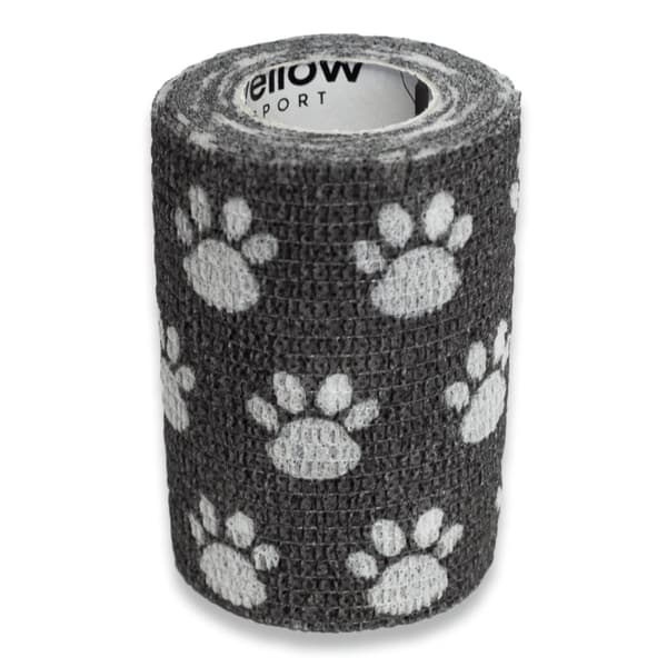 Kohesivt bandage 7,5 cm x 4,5 m svarta tassar
