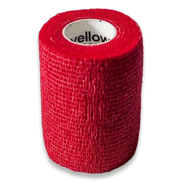 Kohæsiv bandage 7,5 cm x 4,5 m rød