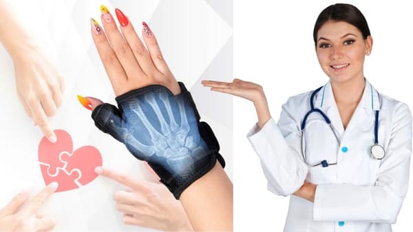 Handleds- och tummestabilisator med skena