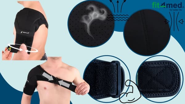 Skulderstabilisatorbandage til atleter FIT4MED