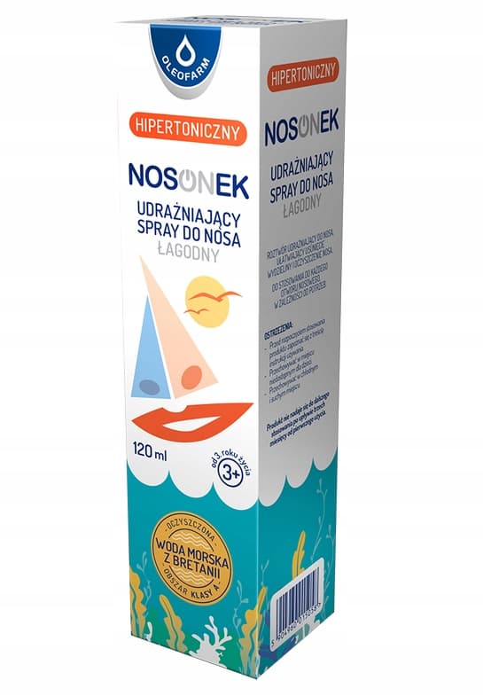 NOSONEK hypertonisk næsespray HAVVAND Oleofarm 120 ml
