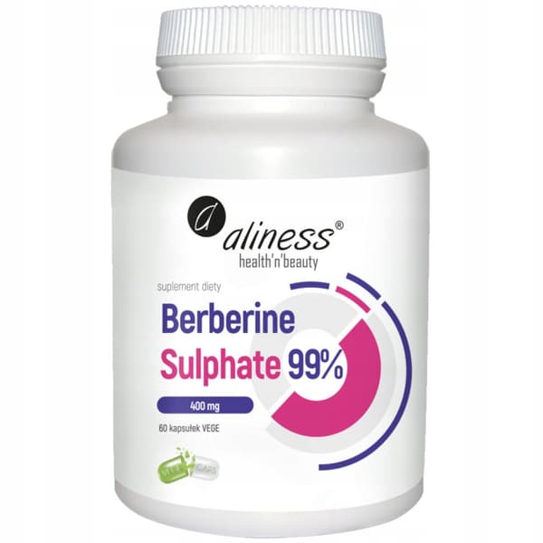 ALINESS Berberinsulfat 99% 400 mg VÆGTTAB BERBERINSULFATER 60 k