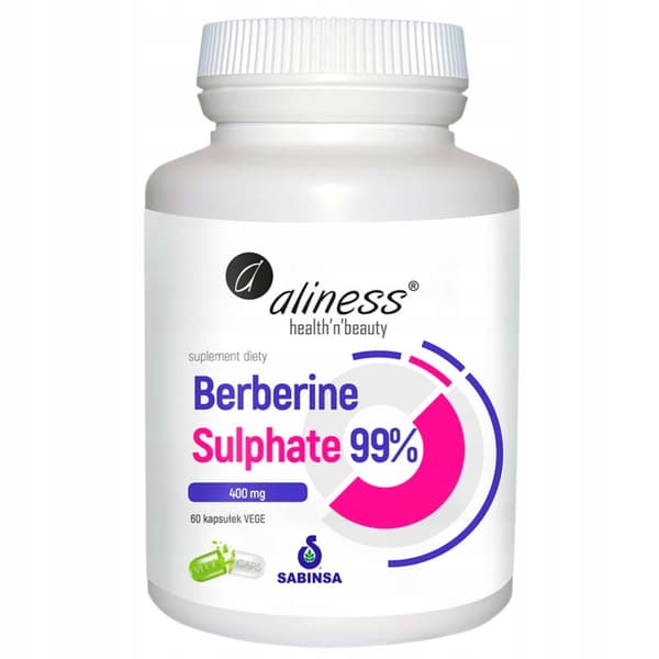 ALINESS Berberinsulfat 99% 400 mg VÆGTTAB BERBERINSULFATER 60 k