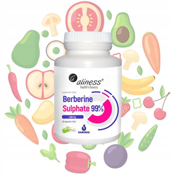 ALINESS Berberinsulfat 99% 400 mg VÆGTTAB BERBERINSULFATER 60 k